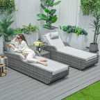 Outdoor Wicker Chaise Lounge (PAL - 1127B) - Direct Wicker