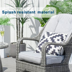 Parma 2 - Seater Bistro Set With Round Coffee Table (PAD - 1708) - Direct Wicker