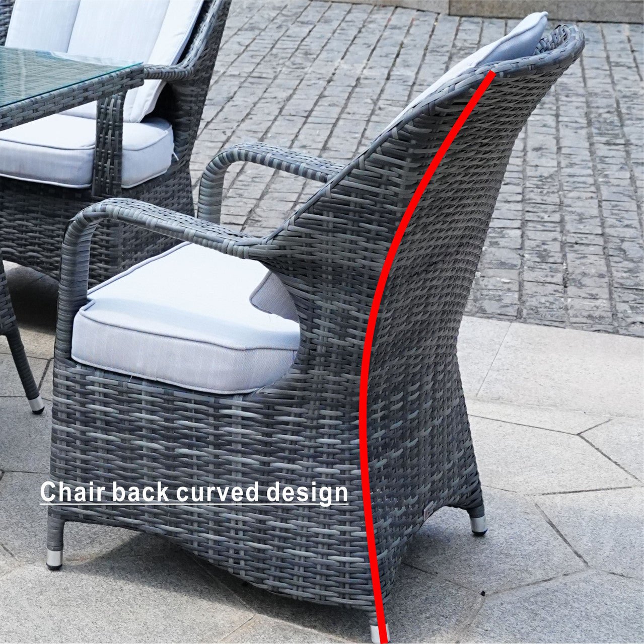 Parma 6 - Seater Outdoor Dining Set – Oval Dining Table (PAD - 1713) - Direct Wicker