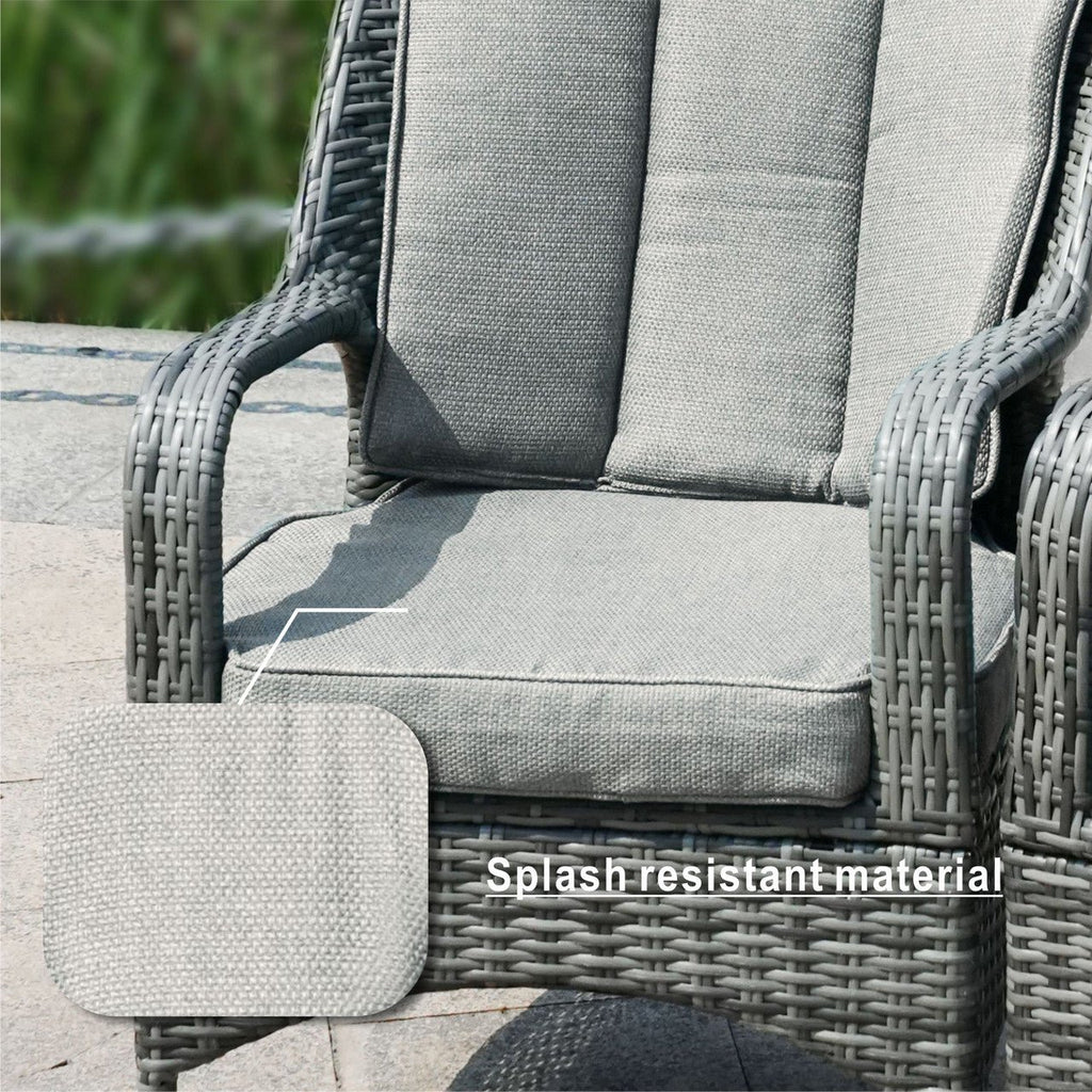 Parma 8 - Seater Outdoor Dining Set with Round Dining Table (PAD - 1714+009) - Direct Wicker