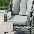 Parma 8 - Seater Outdoor Dining Set with Round Dining Table (PAD - 1714+009) - Direct Wicker