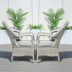 Parma Outdoor Rattan Armchairs – Set of 2 (PAC - 009) - Direct Wicker
