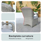 Parma Outdoor Rattan Armchairs – Set of 2 (PAC - 009) - Direct Wicker