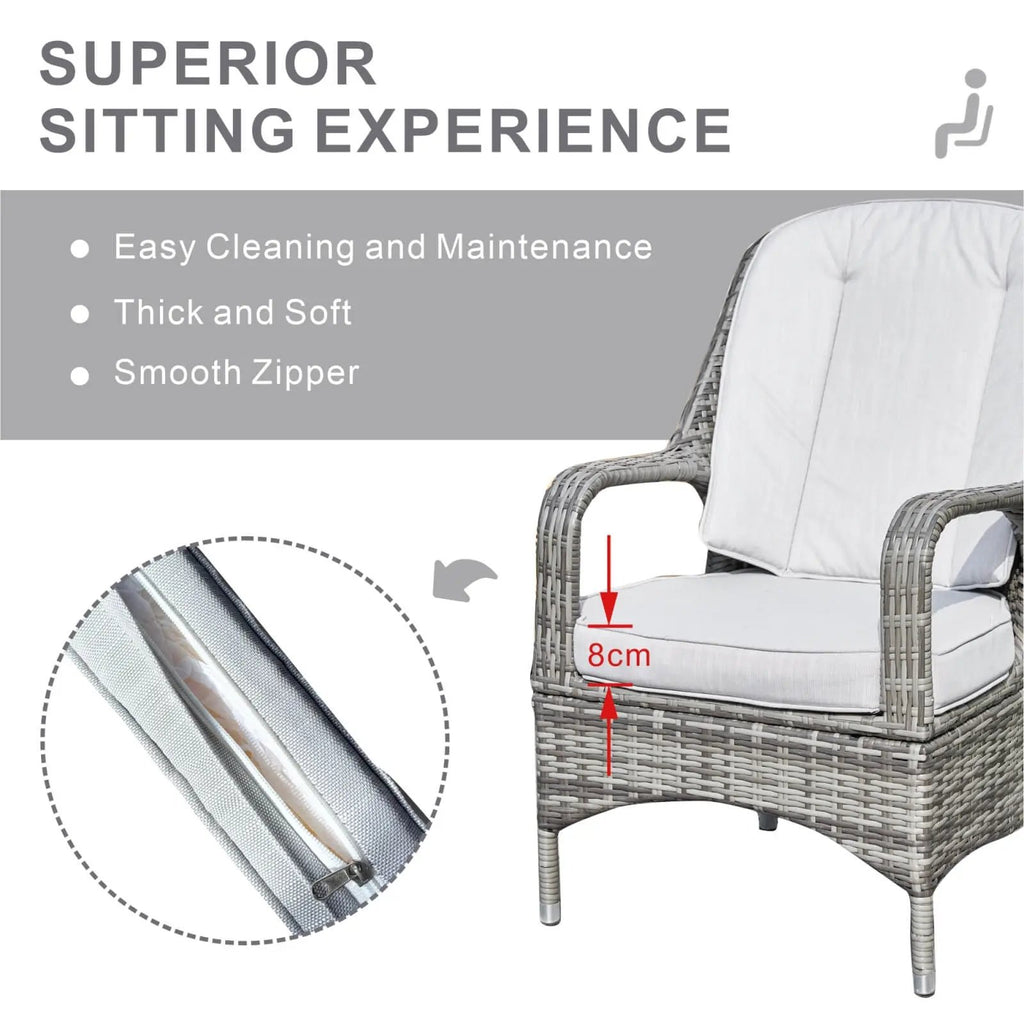 Parma Outdoor Rattan Armchairs – Set of 2 (PAC - 009) - Direct Wicker