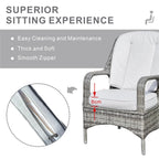 Parma Outdoor Rattan Armchairs – Set of 2 (PAC - 009) - Direct Wicker