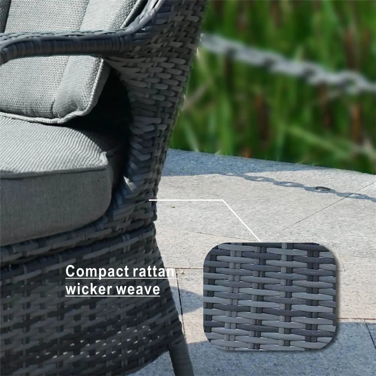 Parma Outdoor Rattan Armchairs – Set of 2 (PAC - 009) - Direct Wicker