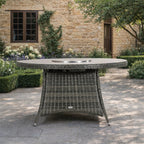 Premium All-Weather Round Aluminum Propane Fire Pit Table (PAG-2601) - Direct Wicker