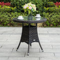Premium Aluminum Frame Round Outdoor Dining/Coffee Table (PAD-1707) - Direct Wicker