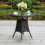 Premium Aluminum Frame Round Outdoor Dining/Coffee Table (PAD-1707) - Direct Wicker