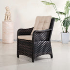 Premium Aluminum Frame Wicker Dining Chair with Cushions (PAC-013) - Direct Wicker