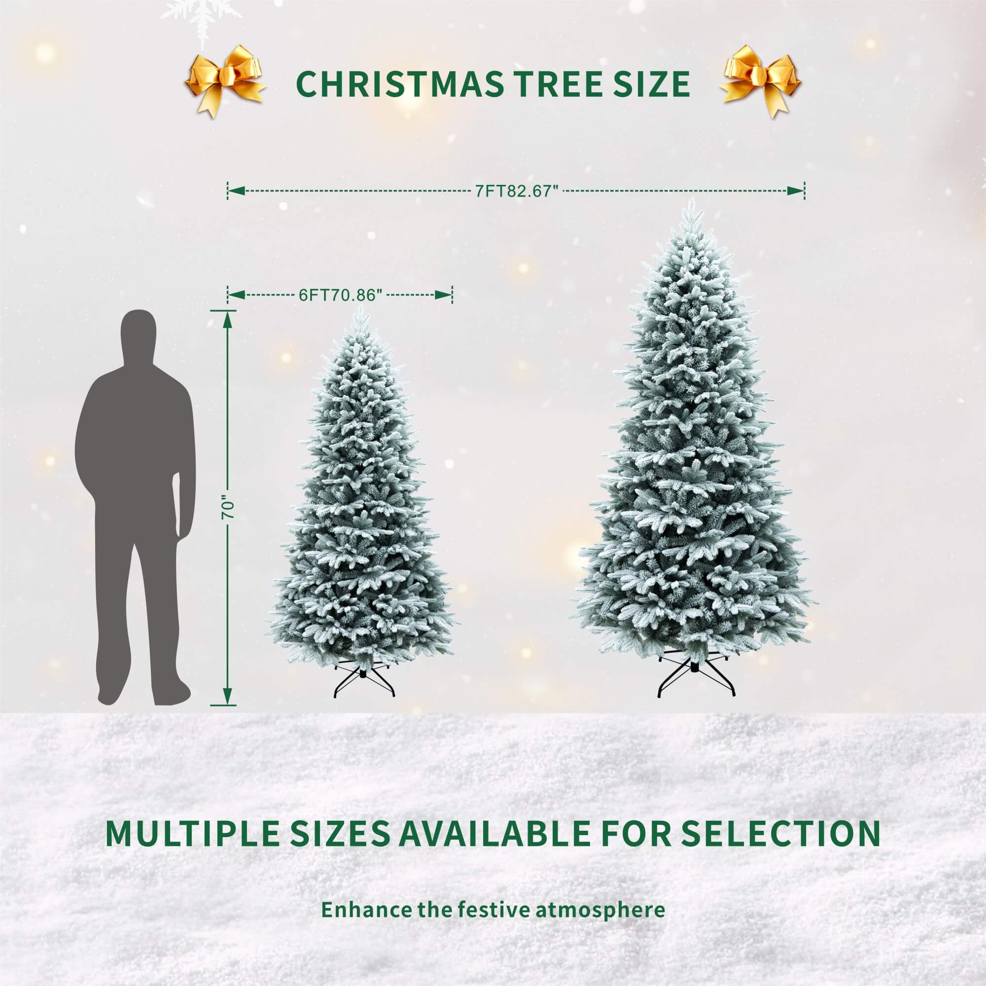 Premium Artificial Christmas Tree – Elegant Holiday Centerpiece in 6FT & 7FT（PJT - 2507） - Direct Wicker