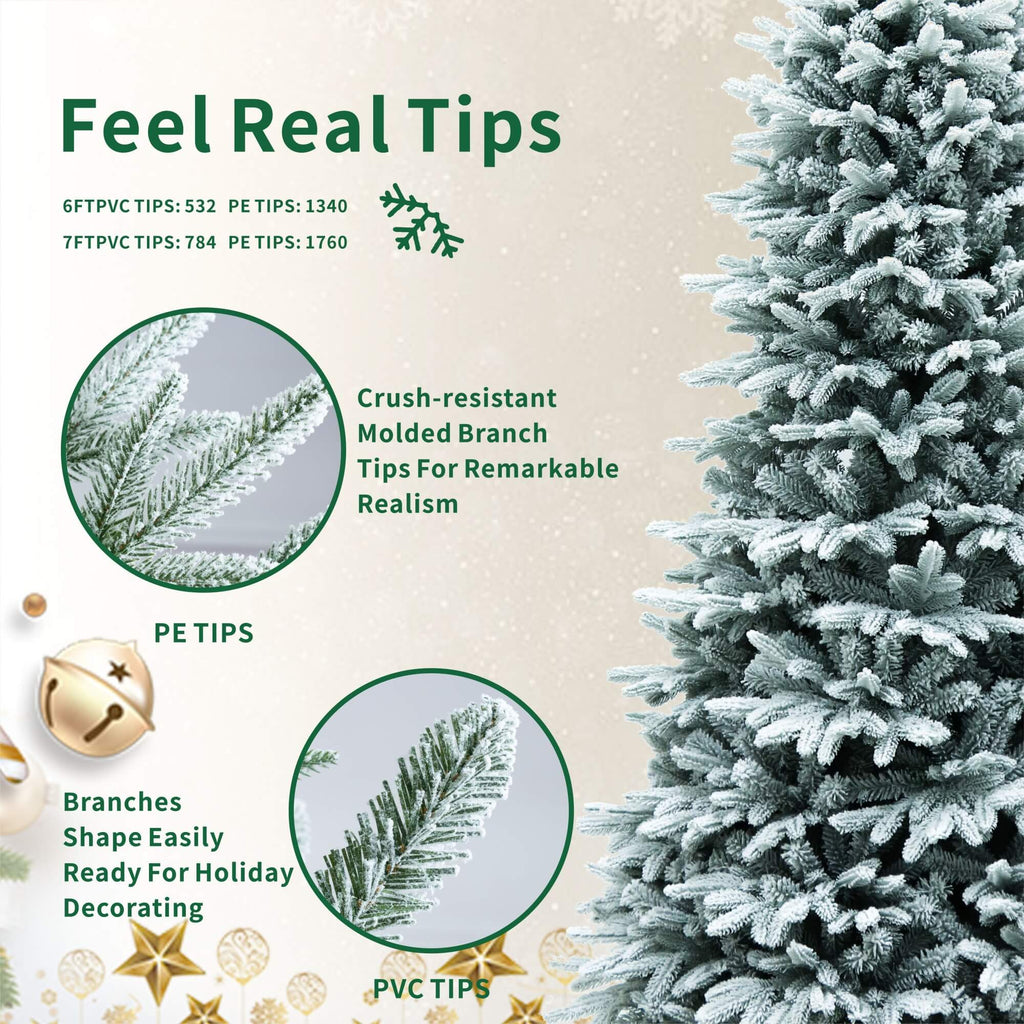 Premium Artificial Christmas Tree – Elegant Holiday Centerpiece in 6FT & 7FT（PJT - 2507） - Direct Wicker