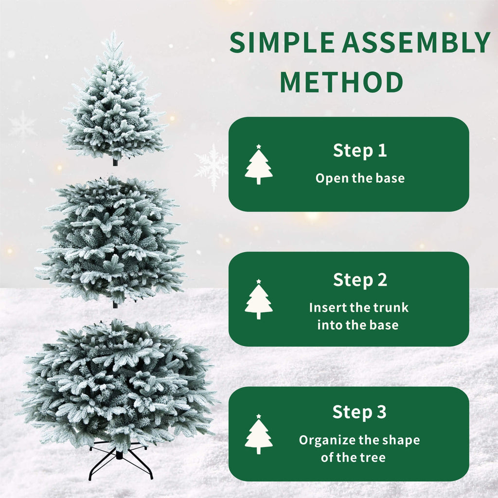 Premium Artificial Christmas Tree – Elegant Holiday Centerpiece in 6FT & 7FT（PJT - 2507） - Direct Wicker