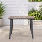 Premium Brown Steel Outdoor Coffee Table (PAD-2654/5/6/7-BR) - Direct Wicker