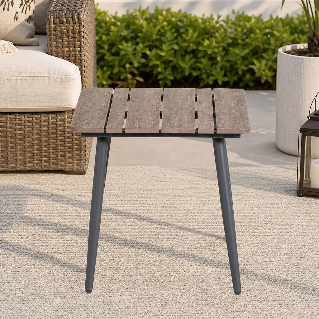 Premium Brown Steel Outdoor Coffee Table (PAD-2654/5/6/7-BR) - Direct Wicker