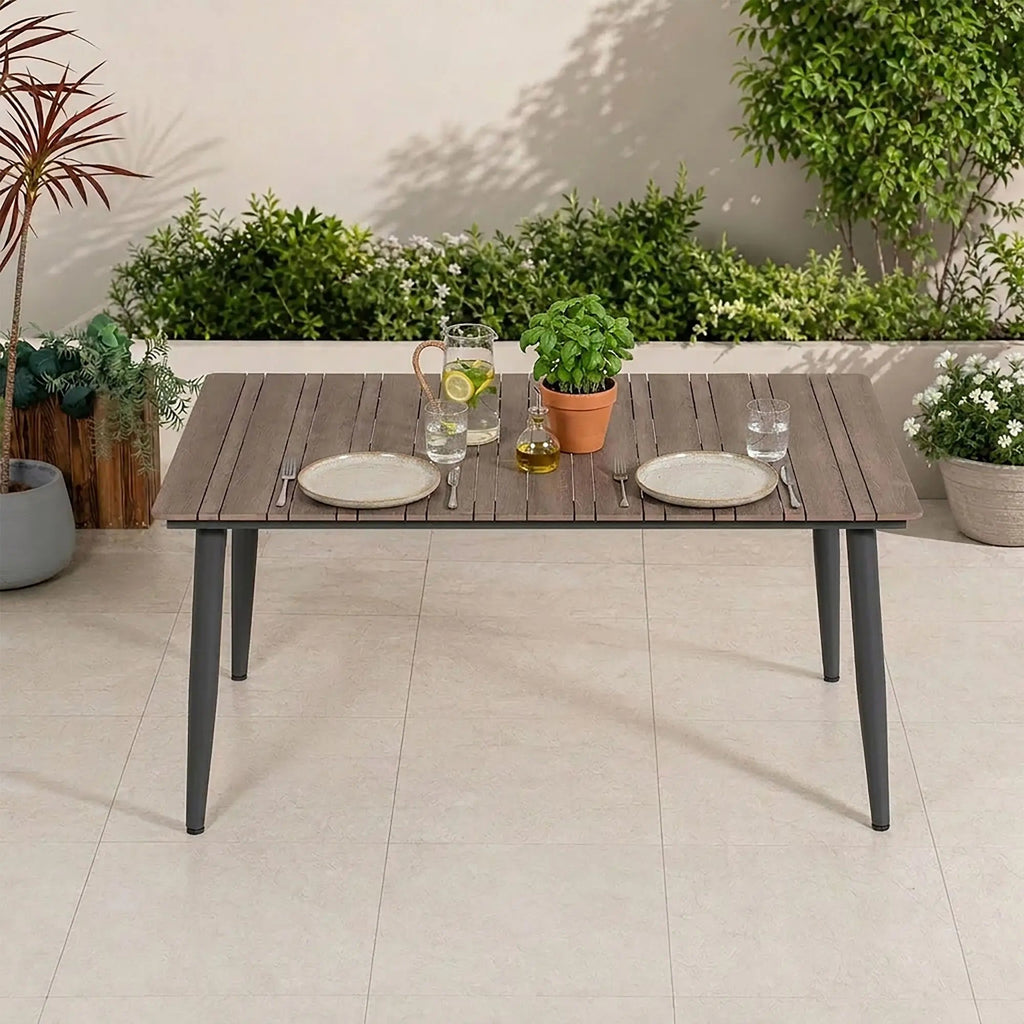 Premium Brown Steel Outdoor Coffee Table (PAD-2654/5/6/7-BR) - Direct Wicker