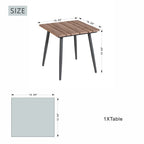 Premium Brown Steel Outdoor Coffee Table (PAD-2654/5/6/7-BR) - Direct Wicker