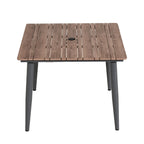 Premium Brown Steel Outdoor Coffee Table (PAD-2654/5/6/7-BR) - Direct Wicker