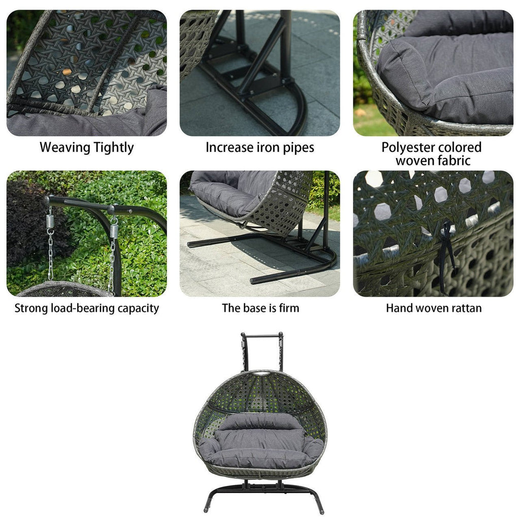 Premium Comfortable Double Swing Chair (PAL - 2022) - Direct Wicker