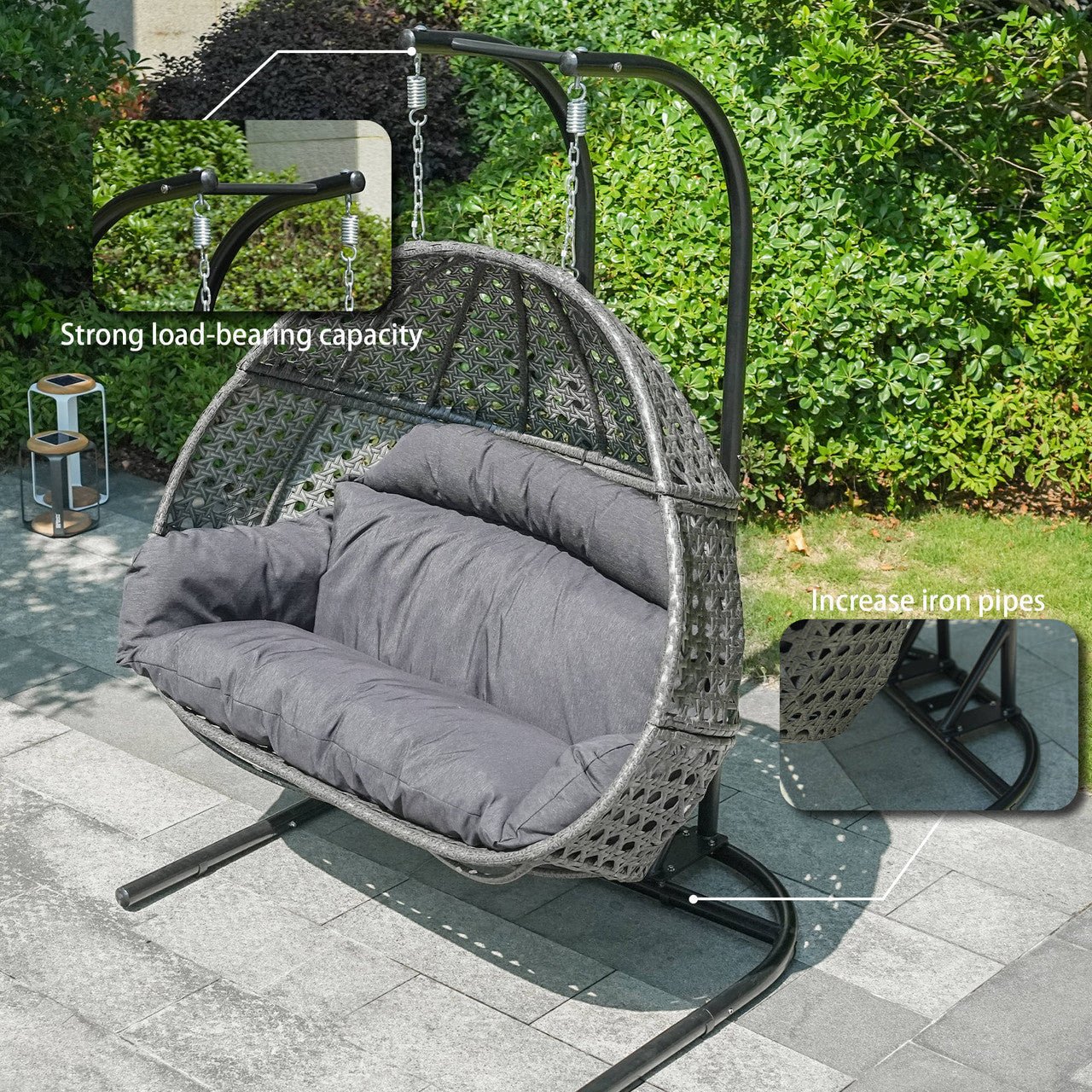 Premium Comfortable Double Swing Chair (PAL - 2022) - Direct Wicker