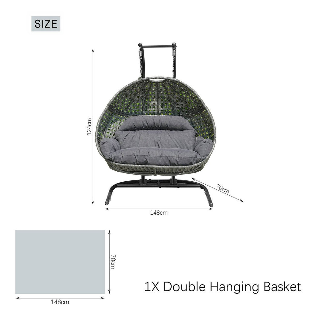 Premium Comfortable Double Swing Chair (PAL - 2022) - Direct Wicker
