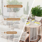Premium Iron Frame 6-Seat Outdoor Dining Set (PAD-2539-GR) - Direct Wicker