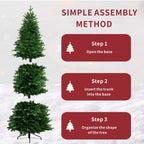 Premium Luxury Artificial Christmas Tree – 6FT / 7FT Classic Emerald Foliage（PJT - 2505） - Direct Wicker
