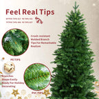 Premium Luxury Artificial Christmas Tree – 6FT / 7FT Classic Emerald Foliage（PJT - 2505） - Direct Wicker