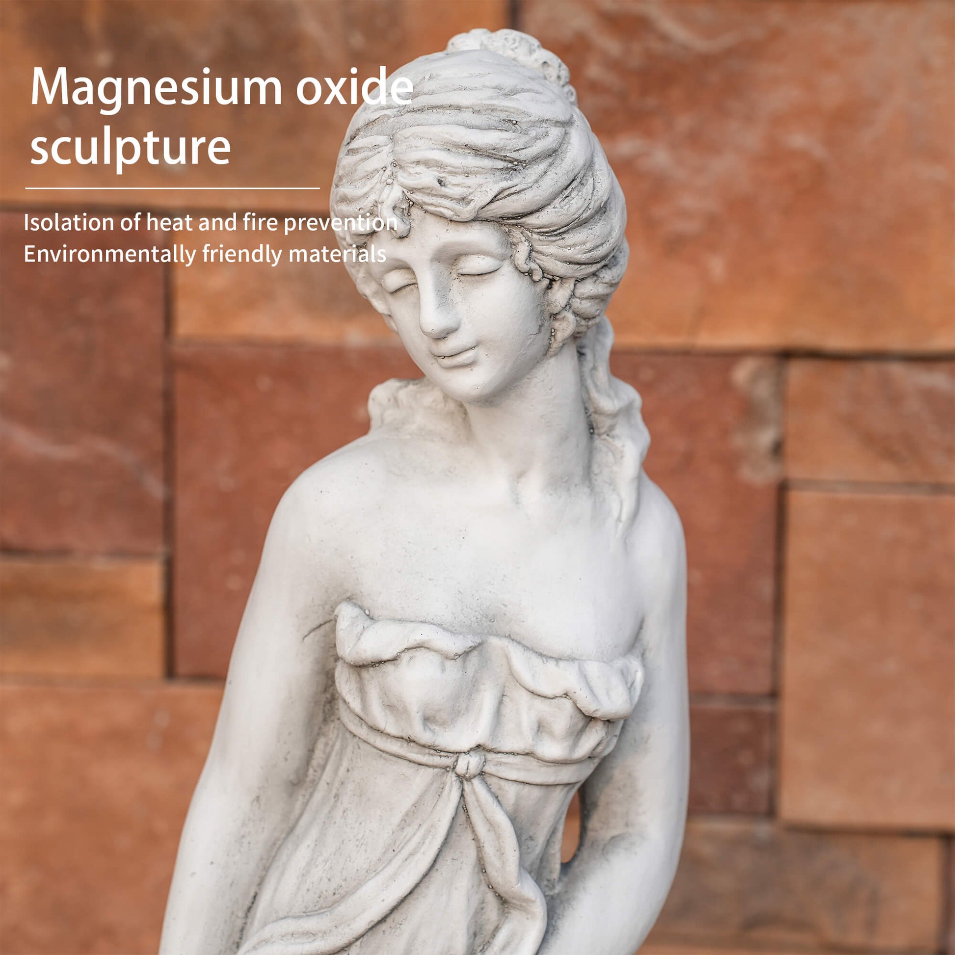 Premium Magnesium Oxide Sculpture – Elegant Venus Figurine (GS - 24941A - WH) - Direct Wicker