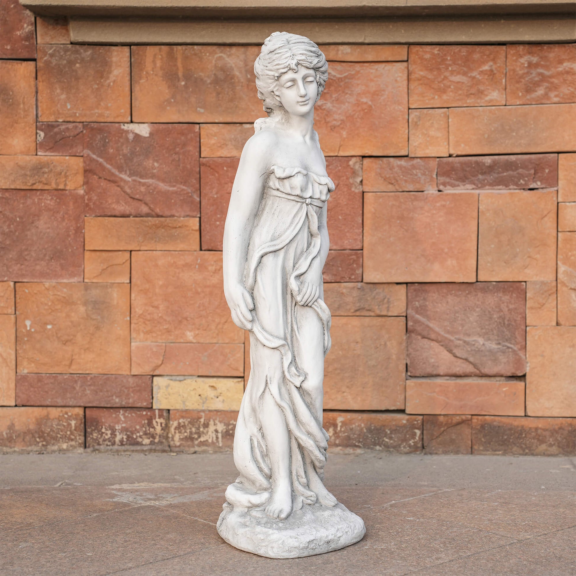 Premium Magnesium Oxide Sculpture – Elegant Venus Figurine (GS - 24941A - WH) - Direct Wicker