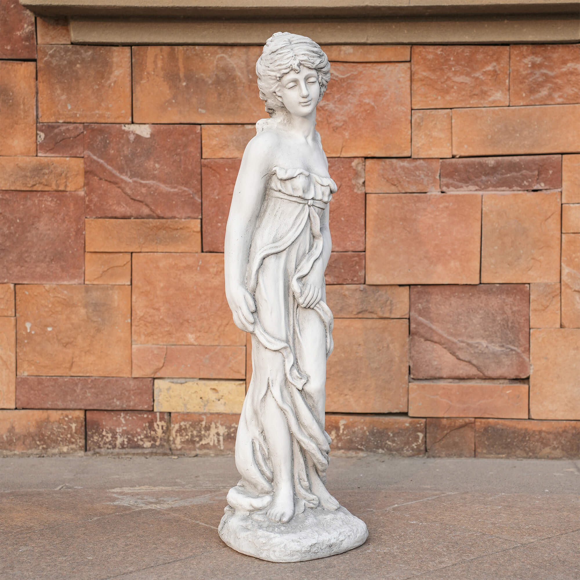 Premium Magnesium Oxide Sculpture – Elegant Venus Figurine (GS - 24941A - WH) - Direct Wicker