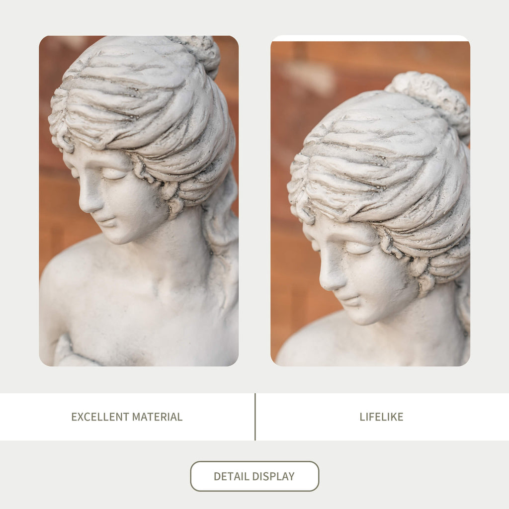 Premium Magnesium Oxide Sculpture – Elegant Venus Figurine (GS - 24941A - WH) - Direct Wicker