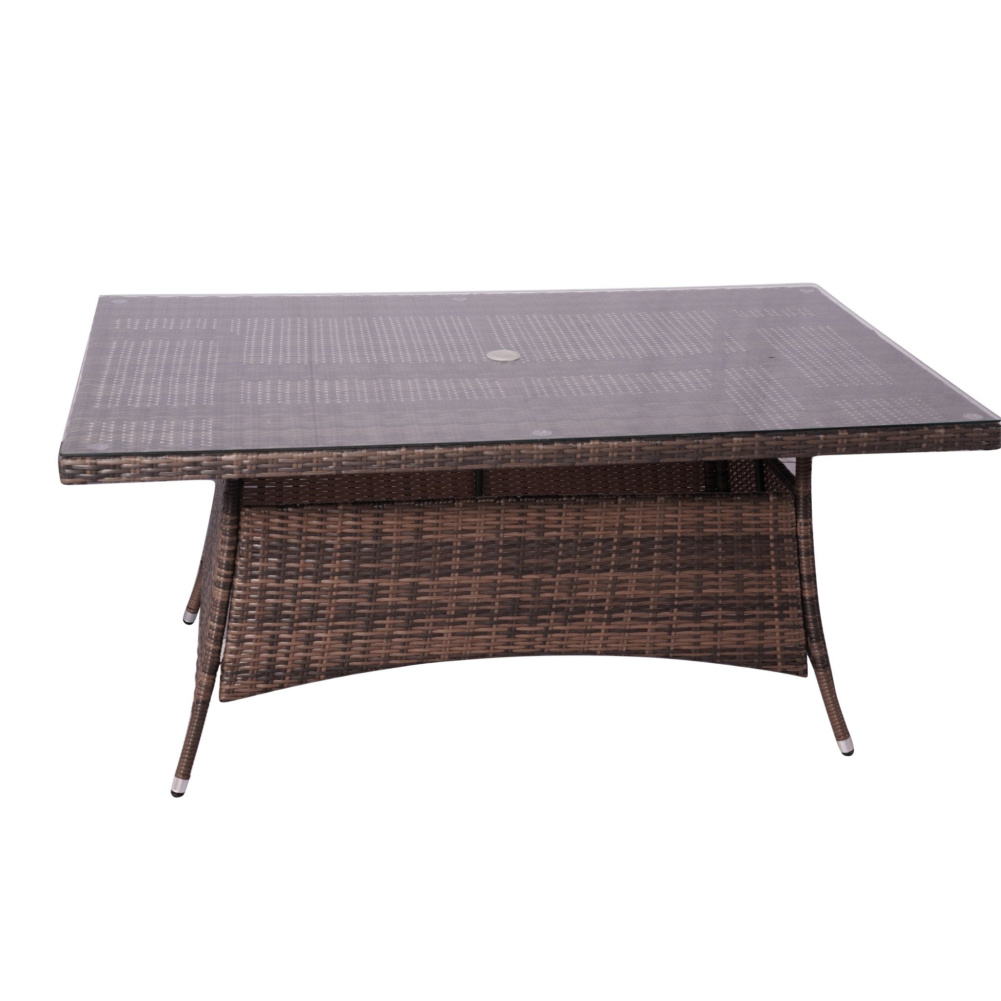 Ravenna 6 - Seater Outdoor Dining Set - Rectangular Dining Table (PAD - 1712+010) - Direct Wicker