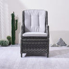 Ravenna Outdoor Wicker Armchairs with Cushions Set of 2 – Weather-Resistant Patio Chairs (PAC-010) - Direct Wicker