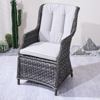 Ravenna Outdoor Wicker Armchairs with Cushions Set of 2 – Weather-Resistant Patio Chairs (PAC-010) - Direct Wicker