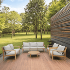 Rebel 7 - Seater Wood Patio Conversation Set (PAS - 2513 - 3SC+2SC+SC*2+TA) - Direct Wicker