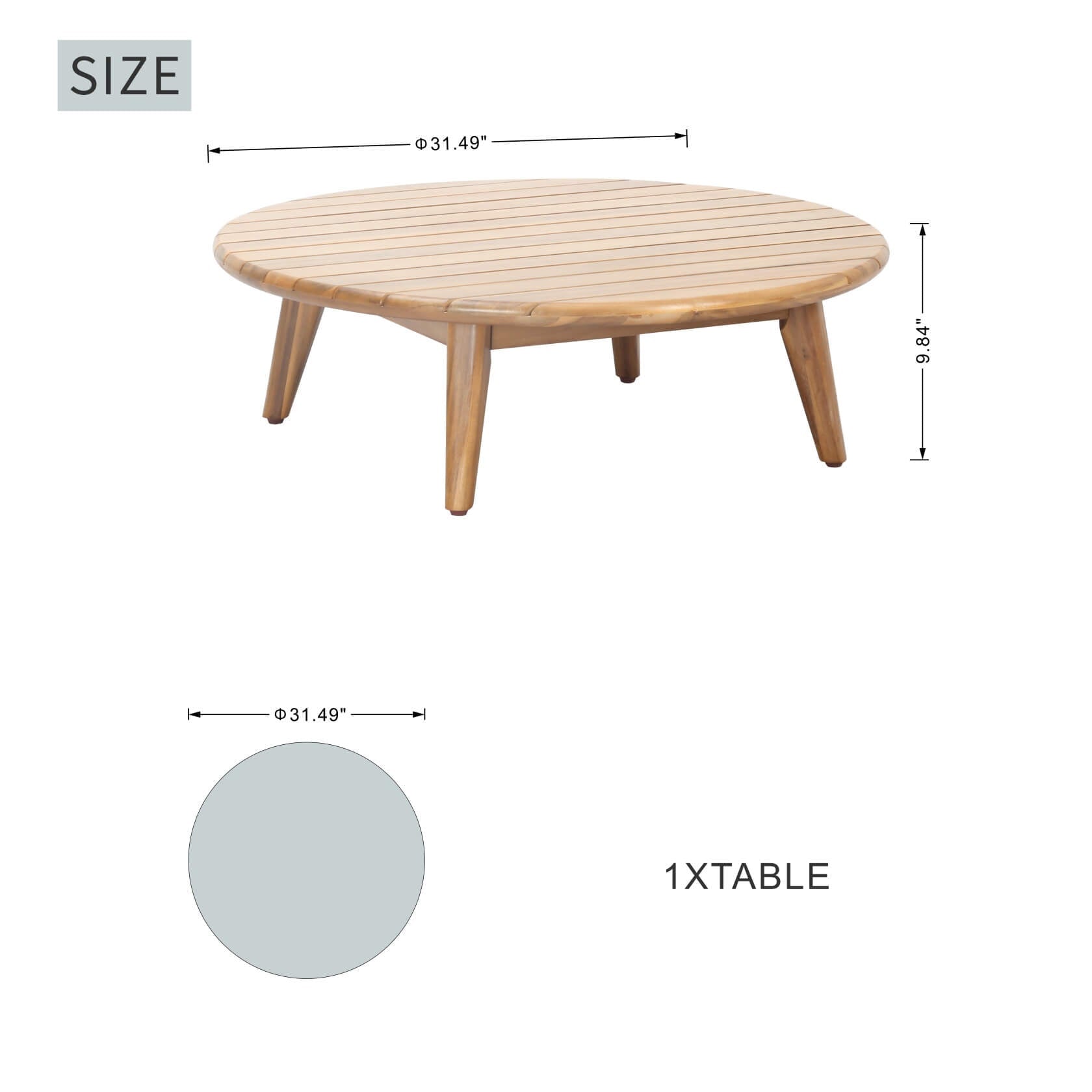 Rebel 7 - Seater Wood Patio Conversation Set (PAS - 2520 - 3SC+2SC+SC*2+TA) - Direct Wicker