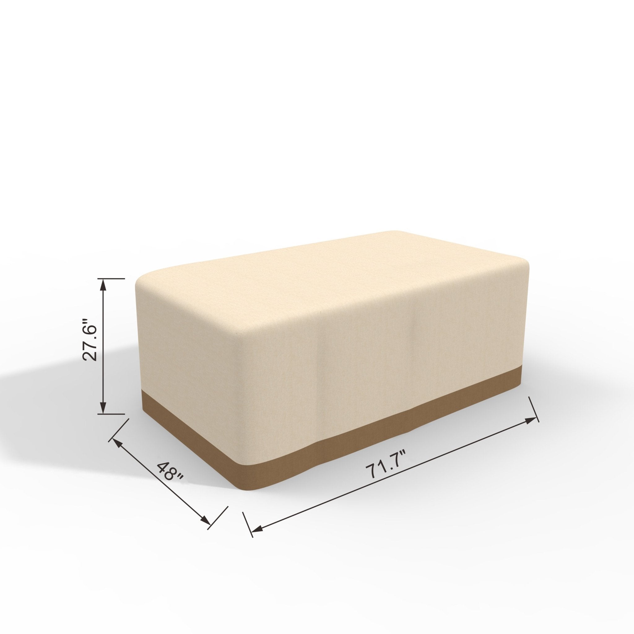 Rectangle Rain Cover in Beige (RC - 1106O) - Direct Wicker