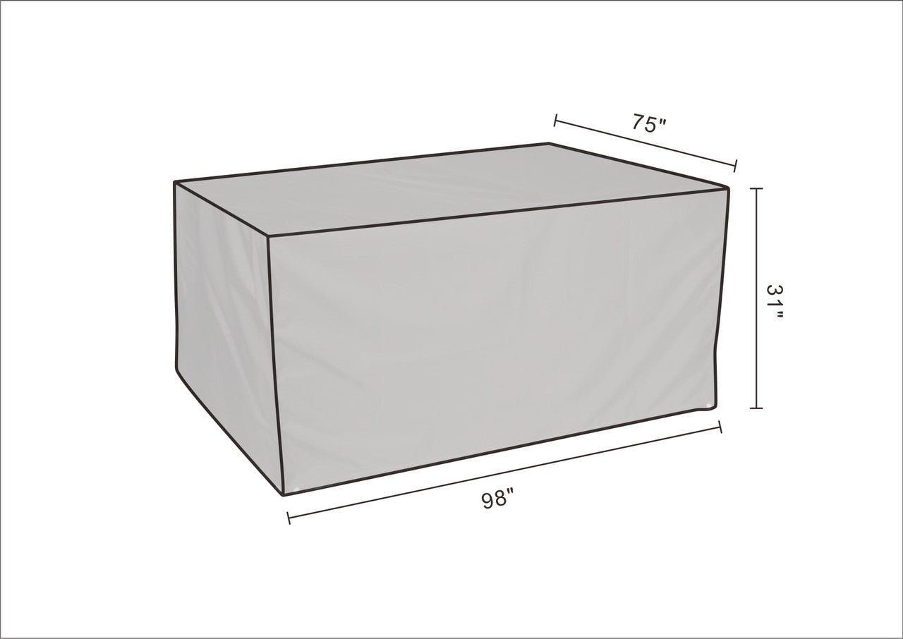 Rectangle Rain Cover in Black (RC - 1403B) - Direct Wicker