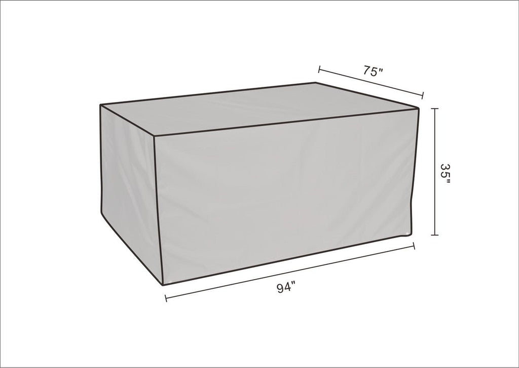 Rectangular Rain Cover for Patio Furniture （RC - 1227B） - Direct Wicker