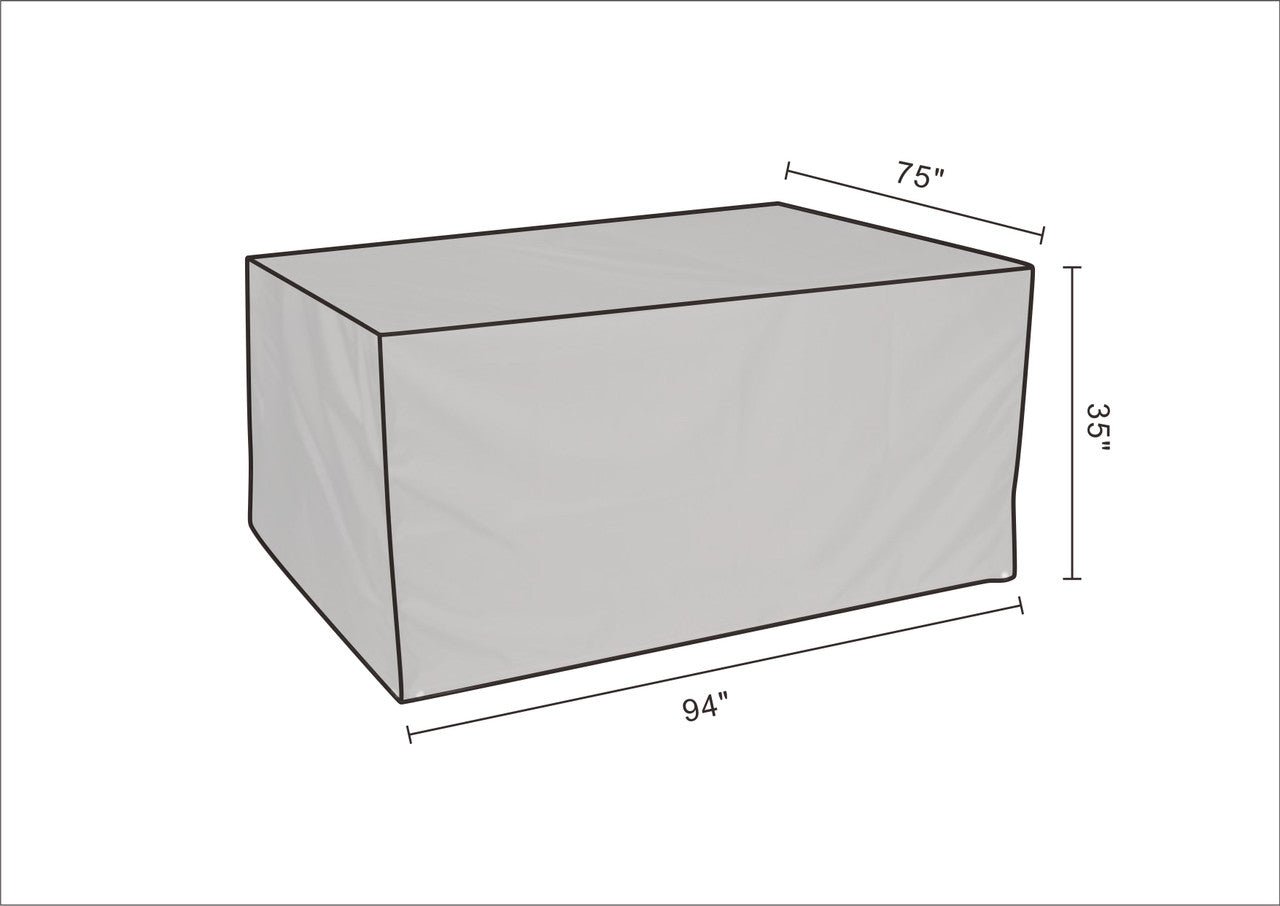 Rectangular Rain Cover for Patio Furniture （RC - 1227B） - Direct Wicker