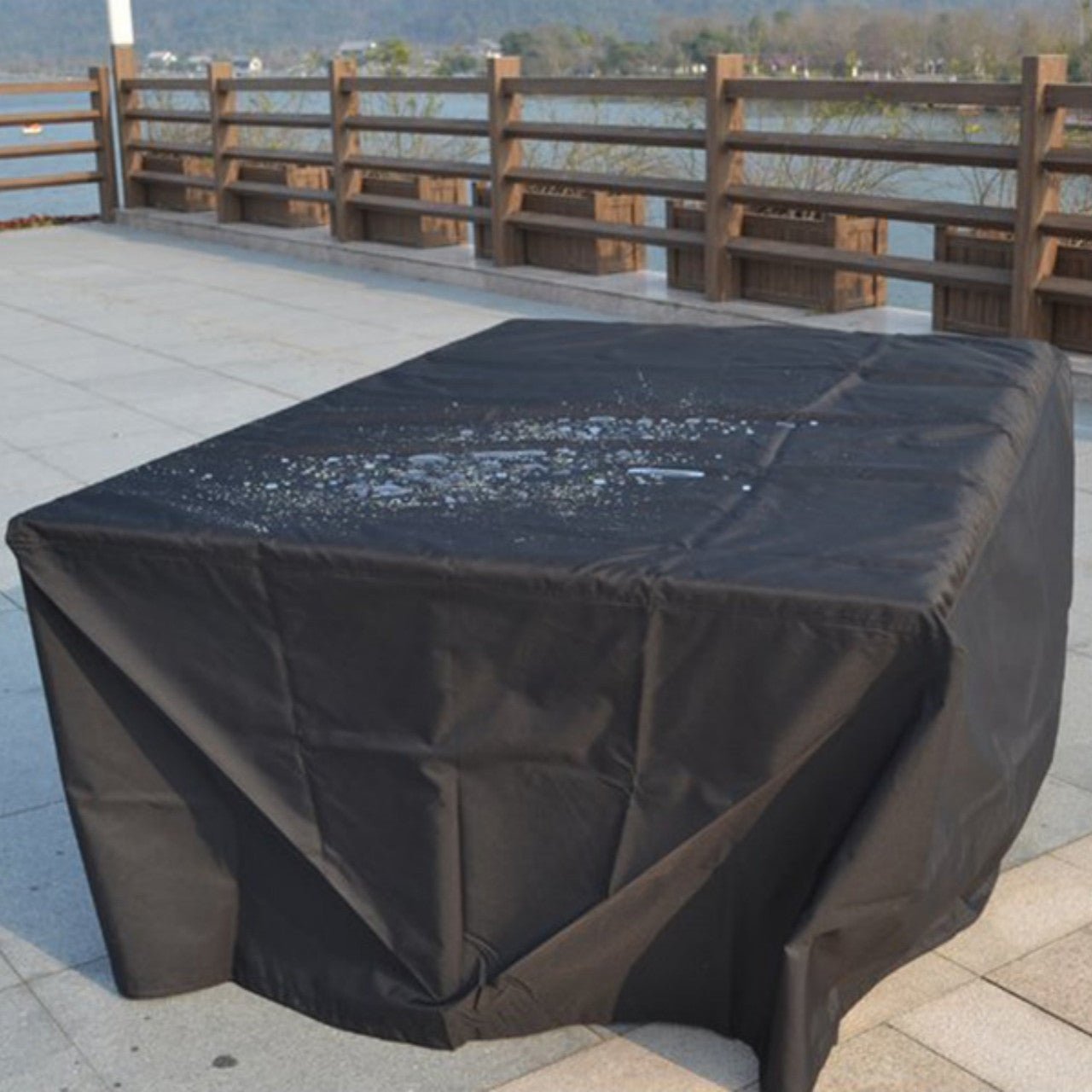 Rectangular Rain Cover for Patio Furniture （RC - 1227B） - Direct Wicker