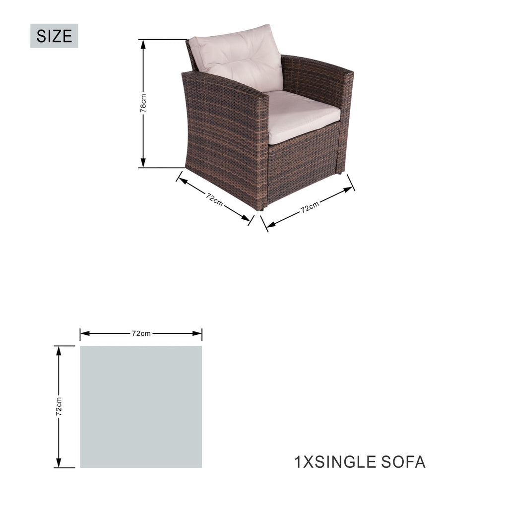 Replacement Coffee table and 2 single sofas for PAS - 1503 - Direct Wicker