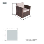 Replacement Coffee table and 2 single sofas for PAS - 1503 - Direct Wicker