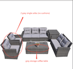 Replacement Coffee table and 2 single sofas for PAS - 1503 - Direct Wicker