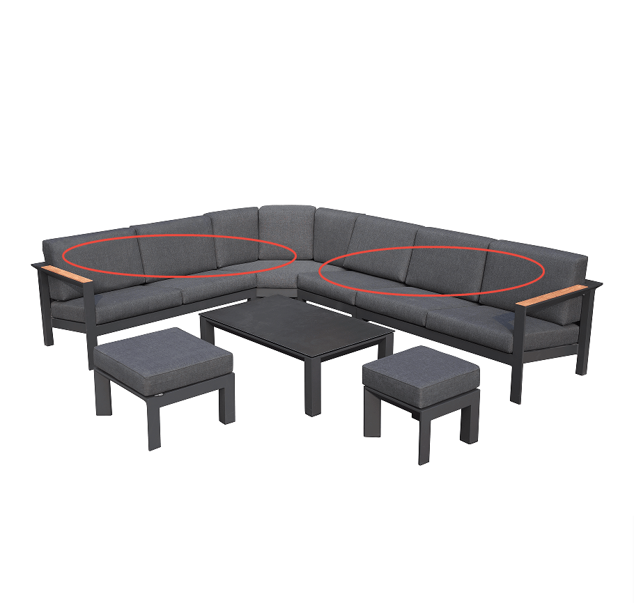 Replacement cushions for PAS - 2327+2326 - single sofa - Direct Wicker