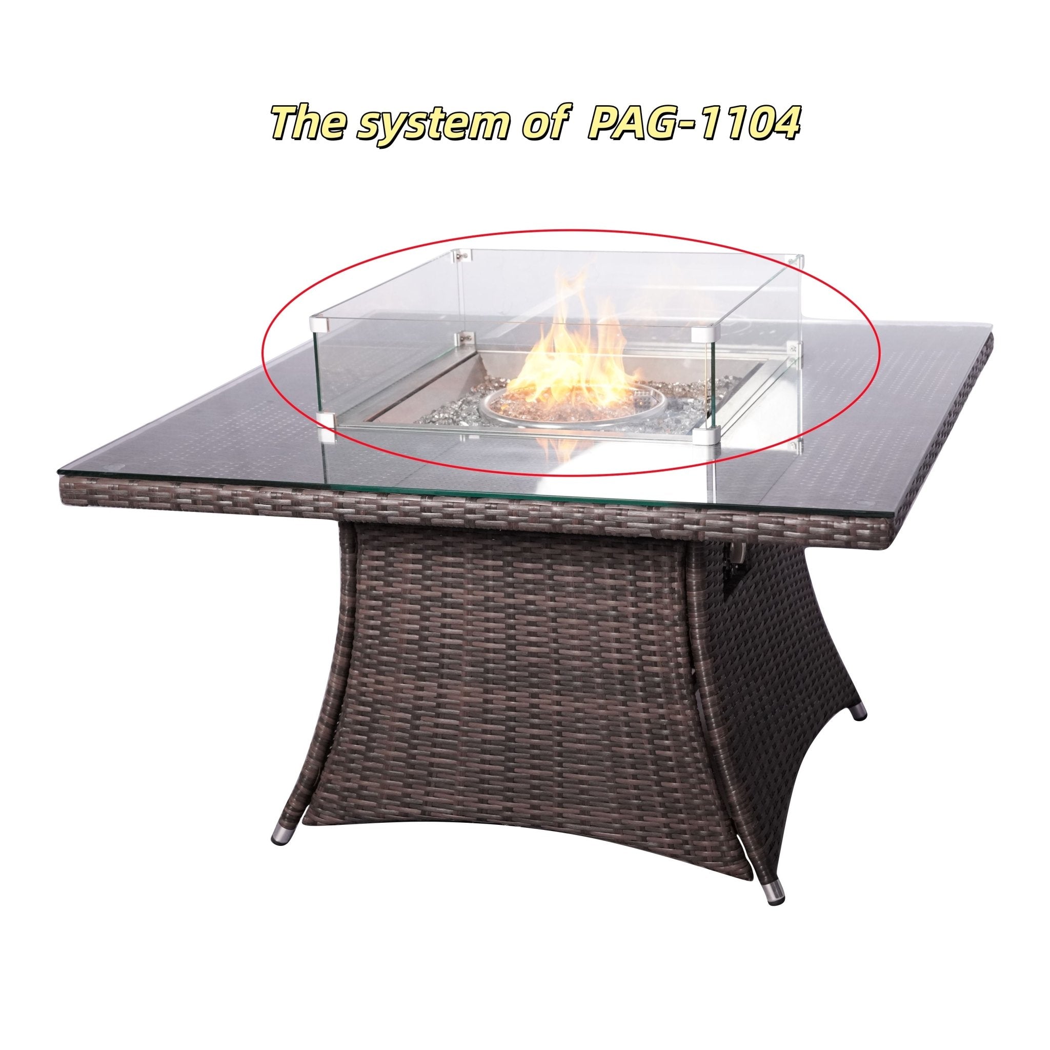 Replacement Firepit Table System for PAG - 1104/1108 - Direct Wicker