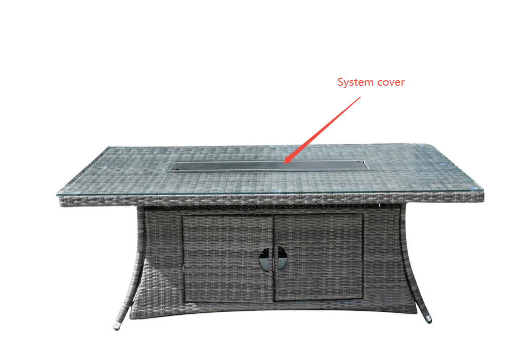 Replacement Firepit Table System for PAG - 1106R - Direct Wicker