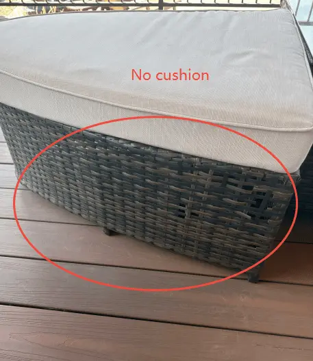Replacement for PAL-1202-ottoman(no cushion) - Direct Wicker