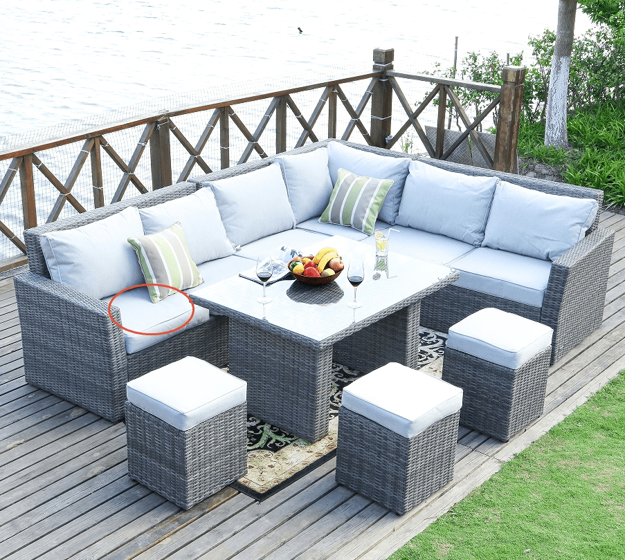 Replacement seat cushion for PAS-1403 - Direct Wicker